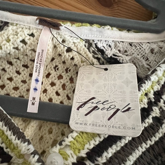 NWT Free People Kelly Crochet Maxi Swim Cover Up Beach Summer Medium JB - Picture 5 of 10